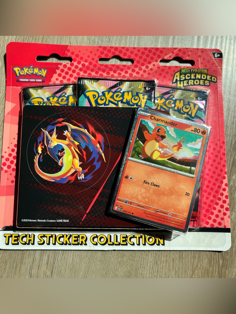 Tech Sticker Collection - Red Charizard Design